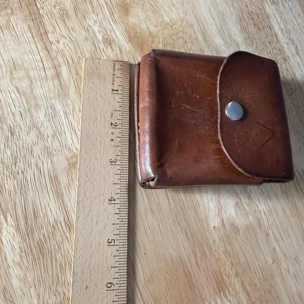 Motorola Razr Flip Phone Money Clip Holder Hand Made Leather Button Snap
